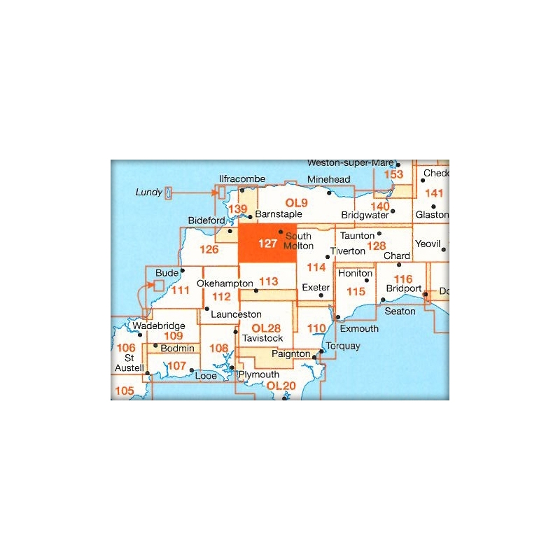 MAP,O/S South Molton & Chulmleigh (Was £12.99)